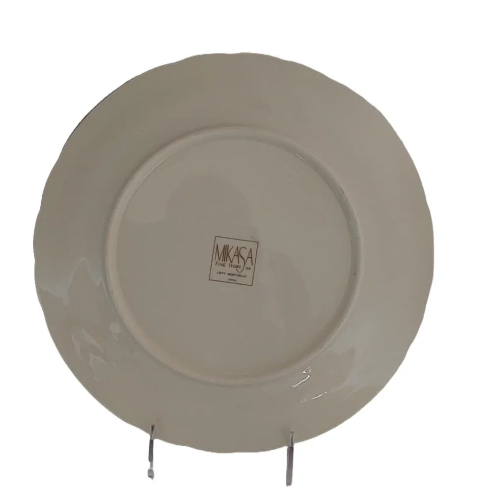 Mikasa Monticello Dinner Plate‎ Cream Dinner Plate